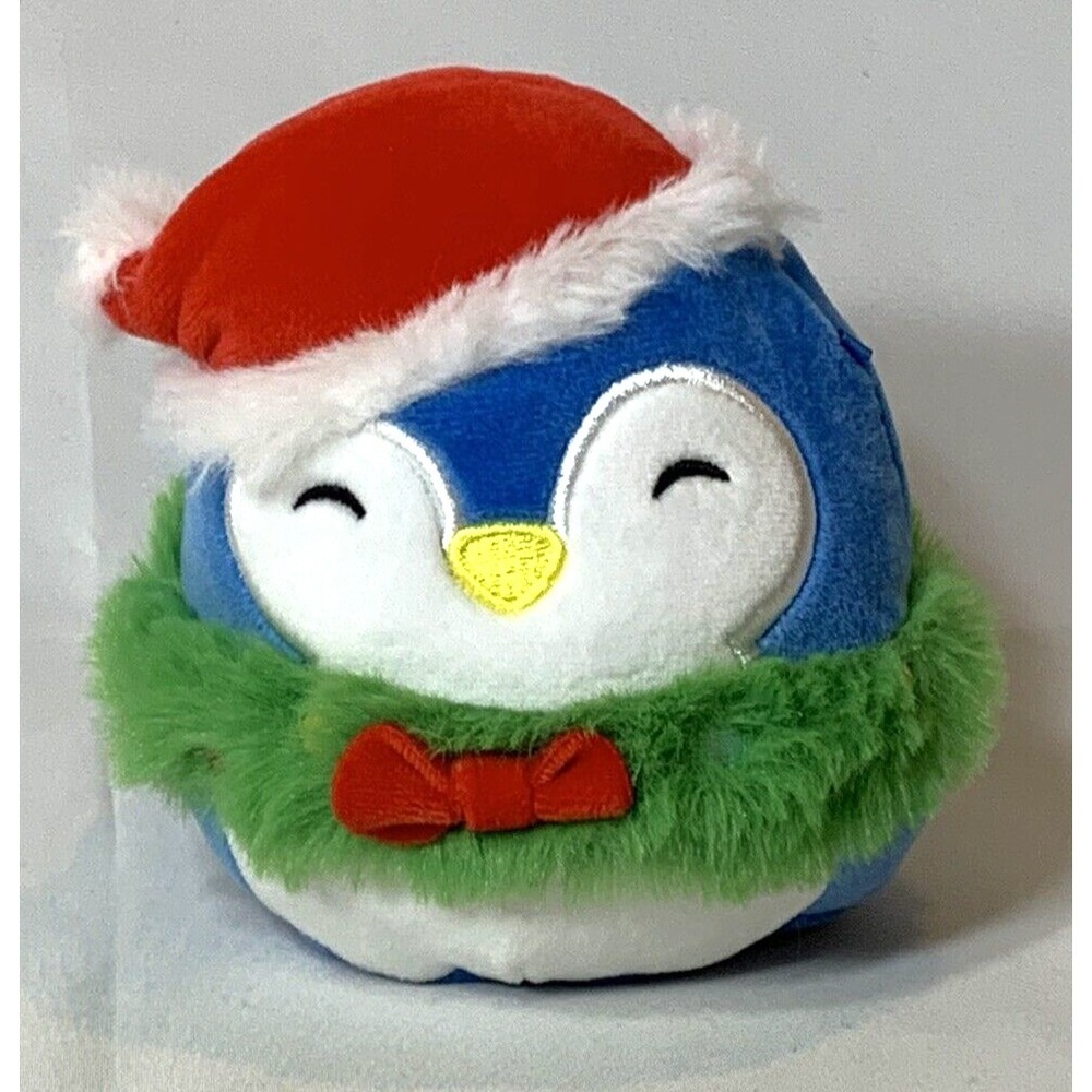 Squishmallows Puff The Penguin Toy Plush 4.5 inches Mini Christmas Kellytoy